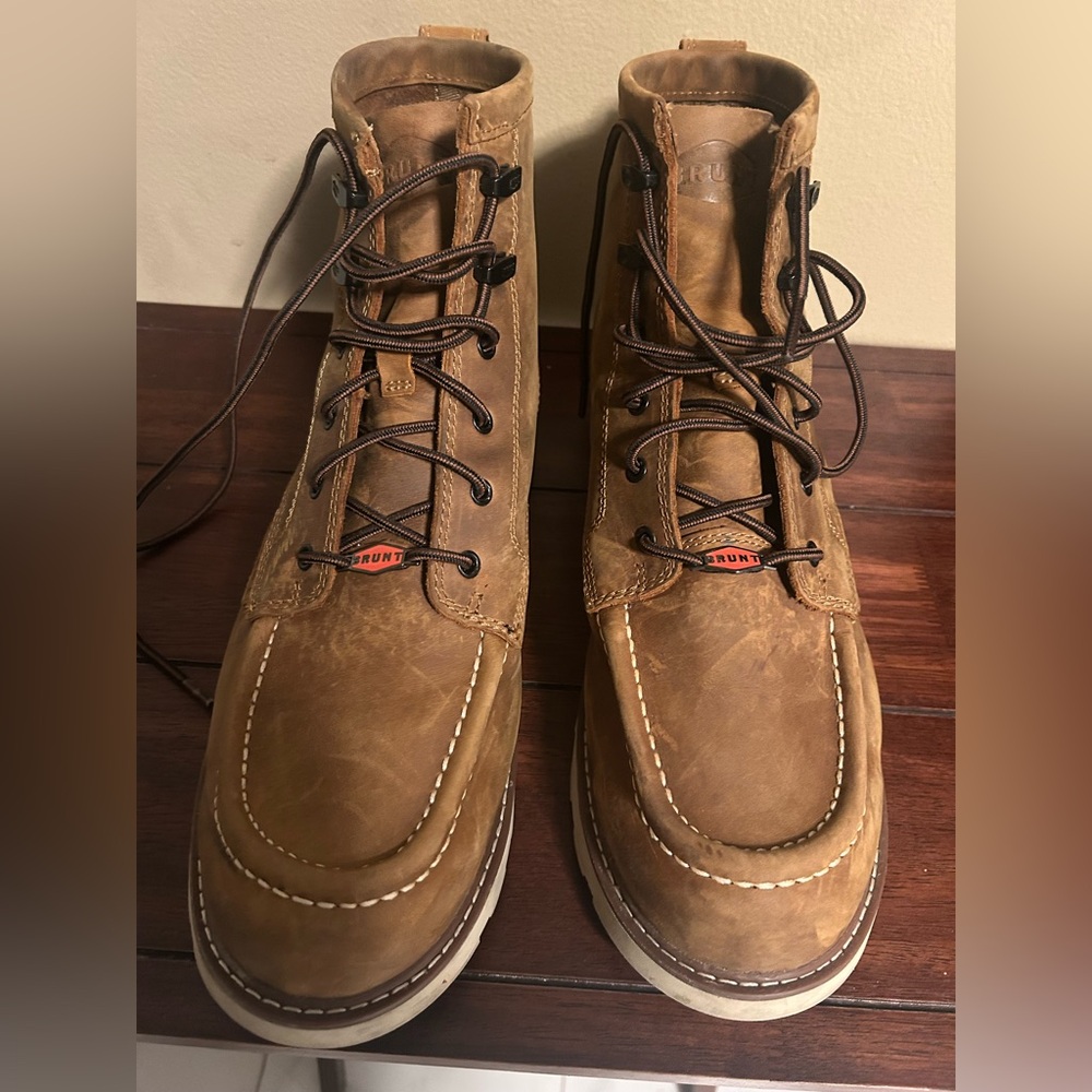 Brunt Marin Unlined Soft Toe Work Boot Slip Size 13